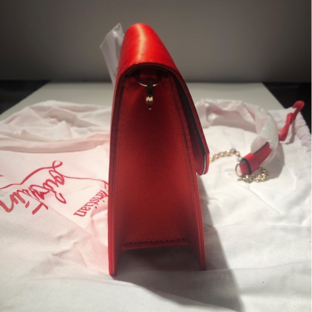 CHRISTIAN LOUBOUTIN Loubi54 Small satin crossbody clutch - Picture 11 of 16
